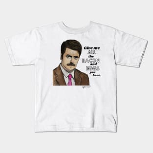 Ron Swanson Kids T-Shirt